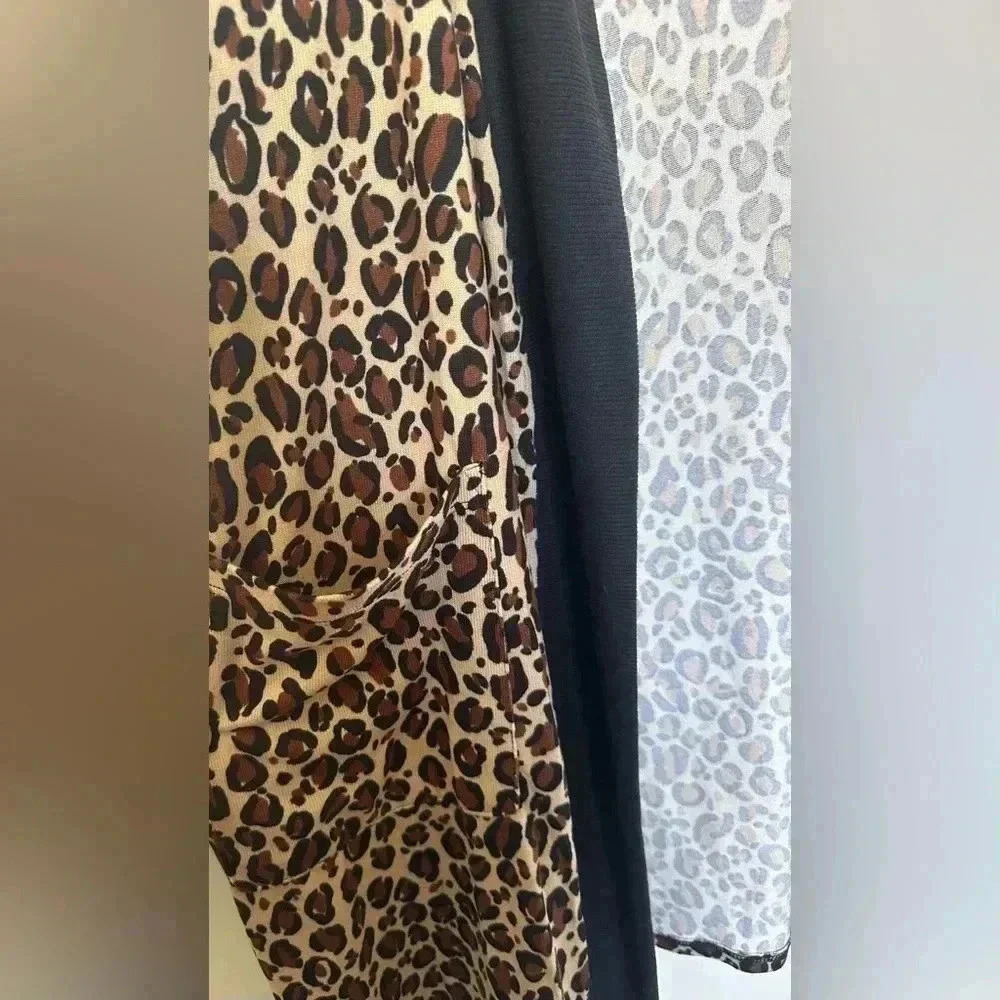 NWT DKNY Leopard Print Robe - Picture 4 of 6